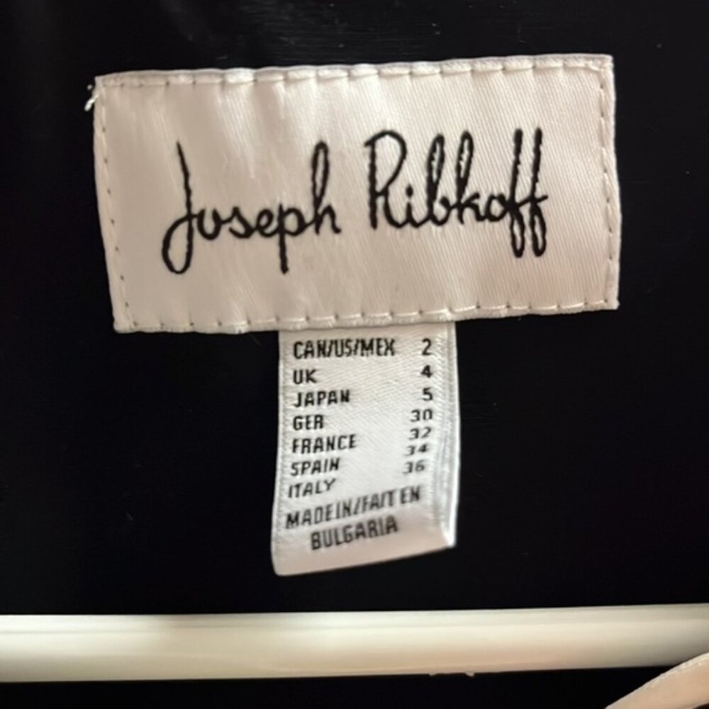 Joseph Ribkoff Black Vanilla Open Front Jacket 2​​​ - Picture 2 of 4